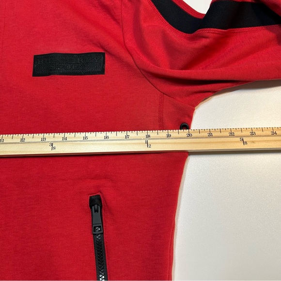 Burberry Sport Red Full Zip Track Jacket Black Taping Men’s Size M - Picture 5 of 7